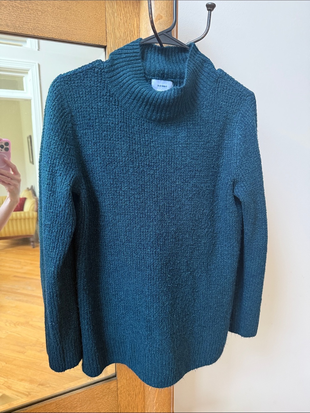 Old Navy Teal Blue Turtleneck Sweater